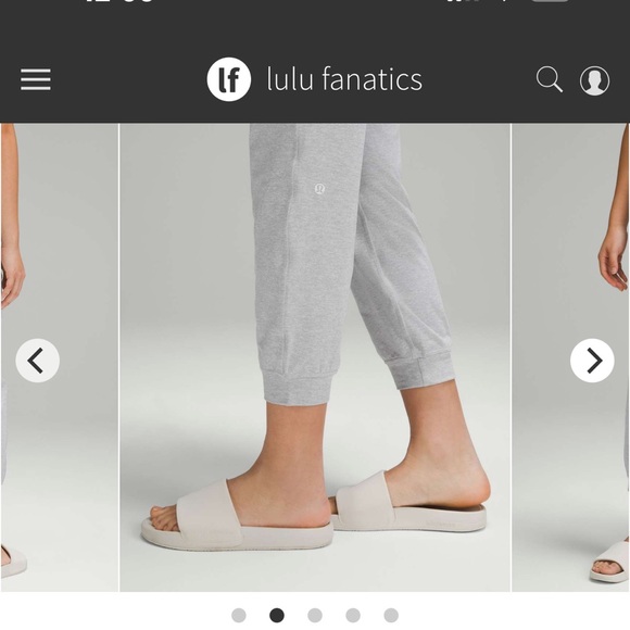 Lululemon Soft Jersey Mid-Rise Jogger in Light Gray - Picture 2 of 11